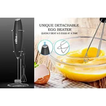 ELITAPRO Ultra-High Speed Milk Frother with Double Whisk