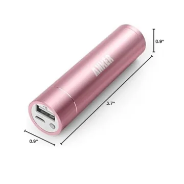 Anker PowerCore+ mini 3350mAh Lipstick-Sized Portable Charger (3rd Generation, Premium Aluminum Power Bank) One of the Most Compact External Batteries, Uses Premium Cells