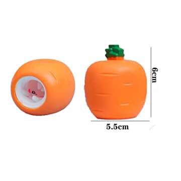 Carrot Rabbit Squeeze Toy Set for Kids Stress Relief