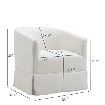 Locus Bono Swivel Accent Chair - Elegant Comfort for All Spaces