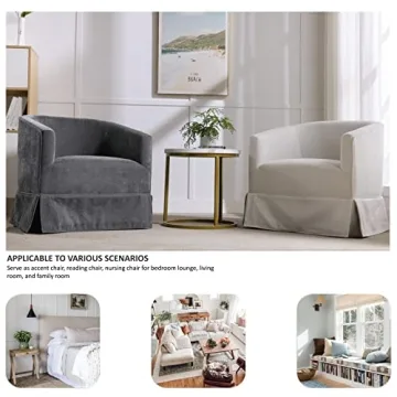 Locus Bono Swivel Accent Chair - Elegant Comfort for All Spaces