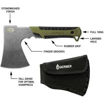 Gerber Camp Hatchet - 2.5" Steel Blade & Sheath