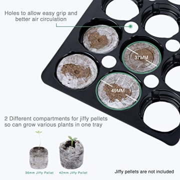 Seed Starter Trays with Domes for Indoor Gardening