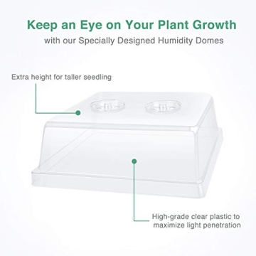 Seed Starter Trays with Domes for Indoor Gardening