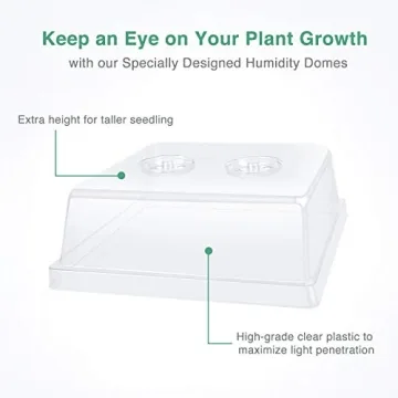 Seed Starter Trays with Domes for Indoor Gardening