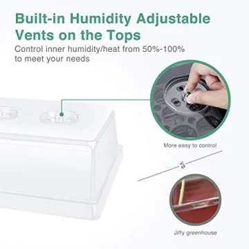 Seed Starter Trays with Domes for Indoor Gardening