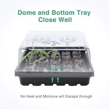Seed Starter Trays with Domes for Indoor Gardening