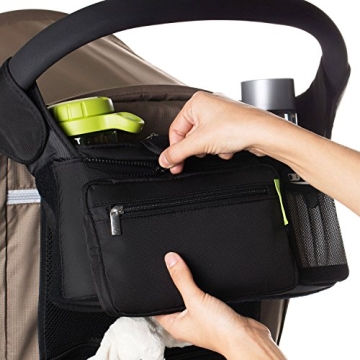 Ethan & Emma Stroller Organizer - Insulated Cup Holders & More