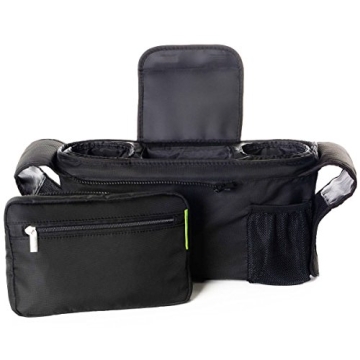 Ethan & Emma Stroller Organizer - Insulated Cup Holders & More