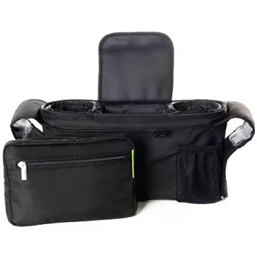 Ethan & Emma Stroller Organizer - Insulated Cup Holders & More