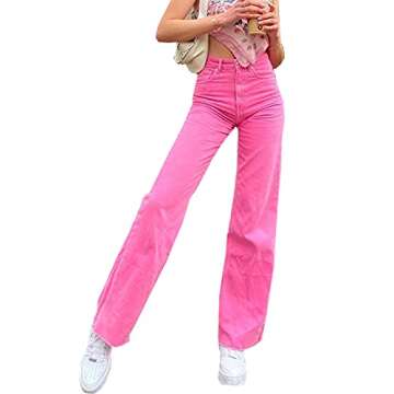 Stylish Vintage High Waisted Jeans for Women and Teens