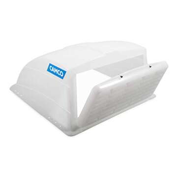 Camco RV Roof Vent Cover | Allows High Flow Air Ventilation Into Your RV, Rain or Shine | Easy Insta...