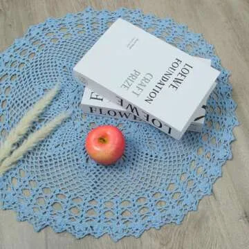 Kilofly Handmade Crochet Cotton Lace Doily - Stylish Decor