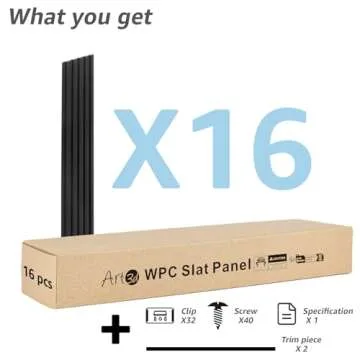 Art3d WPC Wainscoting Panels - Modern Wall Decor