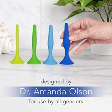 Pelvic Floor Therapy Rectal Dilator Trainer - Sizes 1-4