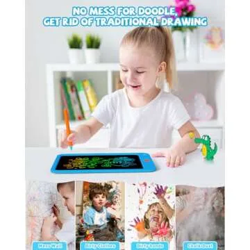 KOKODI LCD Writing Tablet for Kids 10 Inch, Kids Toys for 3 4 5 6 7 8 Years Old Boys and Girls, Colorful Doodle Board, Gift for Toddler Age 3-12 Years, Memo Board, Drawing Pad with Pen