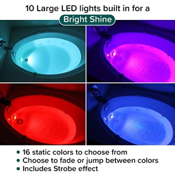 GlowTub LED Color Changing Light for Bathtubs and Spas