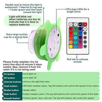 GlowTub LED Color Changing Light for Bathtubs and Spas