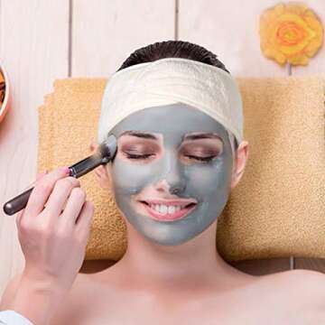 Spa Facial Headband – 3 Pcs Adjustable Makeup Head Wrap with Magic Tape, Sweat Hair Towel for Sport, Face Wash and Shower