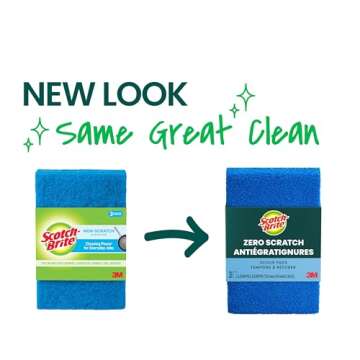 Scotch-Brite Non-Scratch Scour Pads, Scouring Pad for Kitchen and Dish Cleaning, Best for Pots and P...