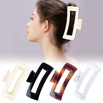 Jumbo Hair Claw Clips for Thick Long Hair, 4 Pack