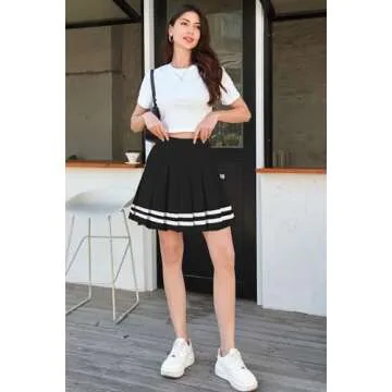 Girls Pleated Short Cheer Skirt Skort - School Uniform Cosplay