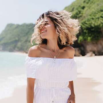 Long tiantian Gold Necklace Stack Layered Necklaces for Women Stacked Necklaces Gold Pendant Necklace Layering Necklaces for Women Stack Dainty Necklace Gold Jewelry Set