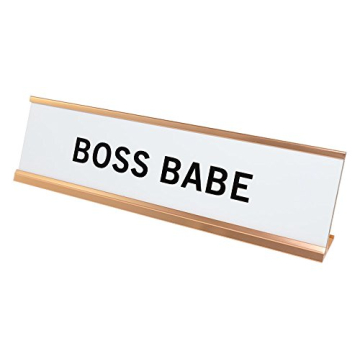 Boss Babe Nameplate Desk Sign