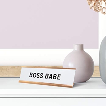 Stylish Boss Babe Desk Sign for Professional Women