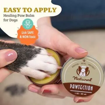 Natural Dog Company PawTection Balm for Dogs (1 oz Tin) All-Natural, Lick-Safe Dog Paw Protector, Moisturizing Dog Paw Balm for Dry, Cracked Pad, Protects Paw from Winter Ice, Salt & Rough Terrain