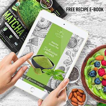 Zulay Organic Japanese Culinary Matcha Powder for Beverages