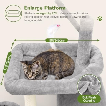Shop Globlazer F46C Versatile Cat Tree Tower for Play & Relaxation