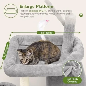 Shop Globlazer F46C Versatile Cat Tree Tower for Play & Relaxation