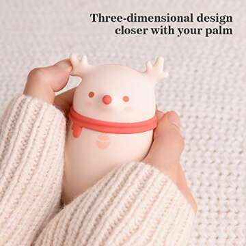 HomeLifairy 2 in 1 Hand Warmers Rechargeable,9000 mAh Larger Capacity,Electric Portable Pocket Hand Warmer/Power Bank,Best Winter Gifts for Women and Kids (deer-9000mAh)