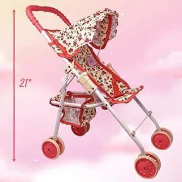 My First Baby Doll Stroller for Toddlers | Foldable & Fun
