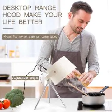 QUUREN Portable Range Hood for Smoke-Free Cooking