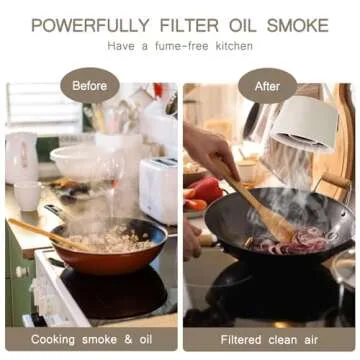 QUUREN Portable Range Hood for Smoke-Free Cooking