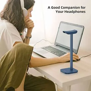 Stylish MANMUVIMO Headphone Stand for All Headphones