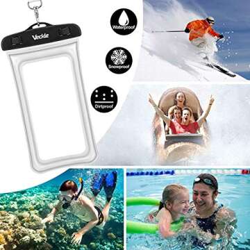 Veckle Waterproof Phone Pouch: Universal Floating Dry Bag