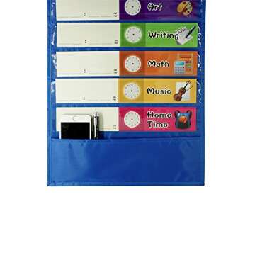 Daily Schedule Pocket Chart for Kids with 26 Cards