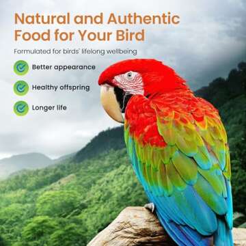 Harrison's Bird Foods High Potency Coarse Certified Organic Non GMO Formula Pet Bird Food 1lb