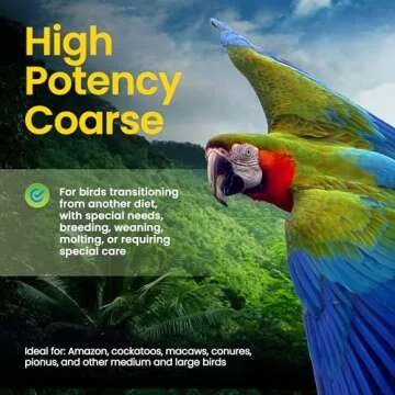 Harrison's Bird Foods High Potency Coarse Certified Organic Non GMO Formula Pet Bird Food 1lb