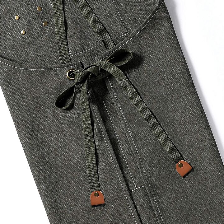 AFUN Heavy Duty Adjustable Apron - Grey Cotton Canvas