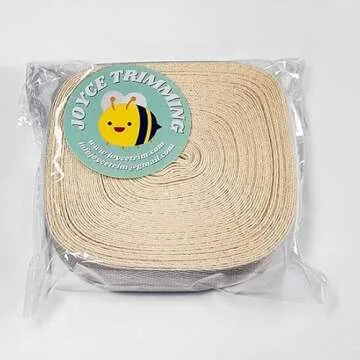 25mm (1") Herringbone Cotton Twill Tape Trim by 10-Yards, SP-2787 (Natural)