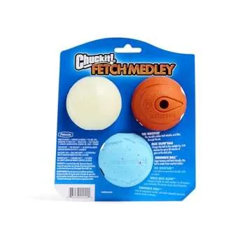 Chuckit! Gen 3 Fetch Medley Balls for Medium Dogs