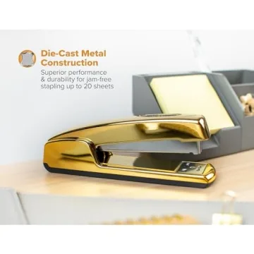 Bostitch Gold Chrome Stapler 20 Sheet Capacity