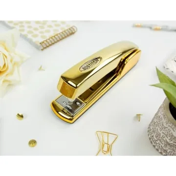 Bostitch Gold Chrome Stapler 20 Sheet Capacity