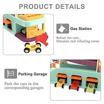 TOP BRIGHT Car Ramp Toys for Toddlers 1-3 - Educational & Fun