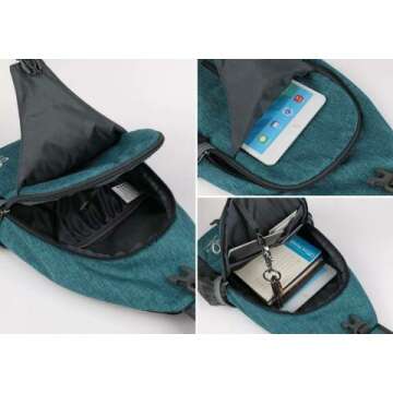 Crossbody Sling Backpack for Travel and Hiking