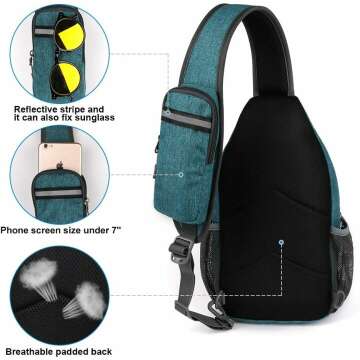 Crossbody Sling Backpack for Travel and Hiking